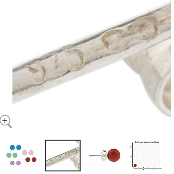 QVC set of 5 round Quartzsite stud earrings set in sterling silver - Picture 5 of 5